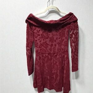 Wild Fable Red Floral Mini Dress